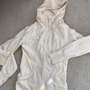 Lulu Cream Hooded Jacket